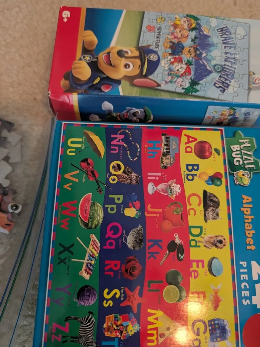 kids puzzle set games toys paw patrol abc learning building blocks